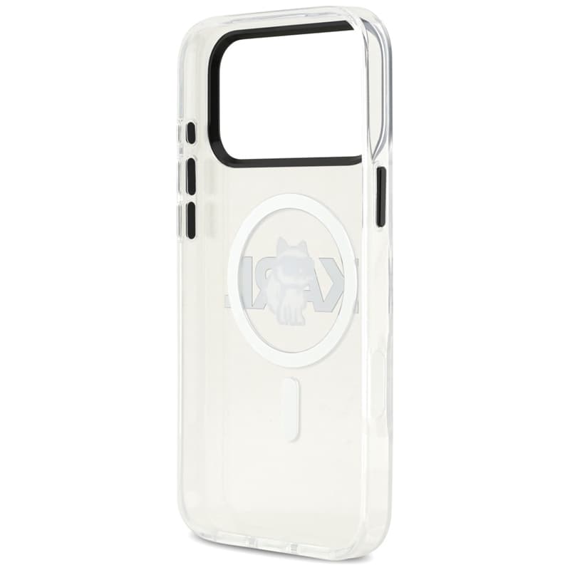 Karl Lagerfeld IML Choupette Sketch Logo MagSafe - Case for iPhone 17 Pro (transparent) 7