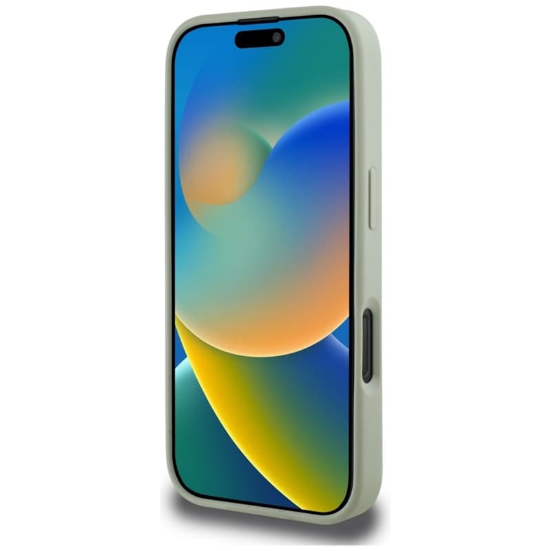 Guess Grained Big 4G Logo Small Classic Logo - Case for iPhone 16 Pro (green) 5