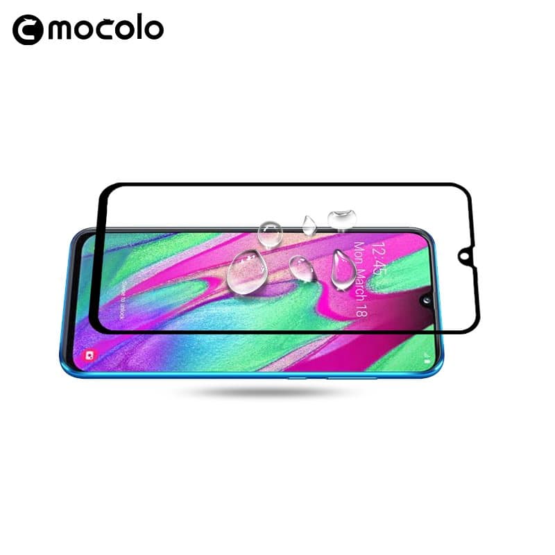 Mocolo 3D 9H Full Glue - Full screen protector for Samsung Galaxy A40 (Black) 6