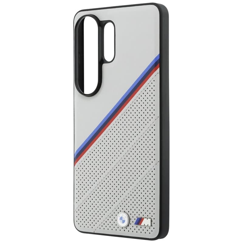 BMW Tricolor Metal Logo MagSafe - Samsung Galaxy S26 Ultra Case (Gray) 6