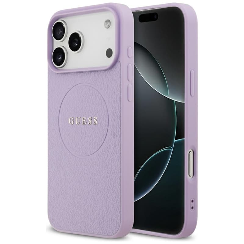 Guess Grained Ring MagSafe - Case iPhone 17 Pro Max (purple)