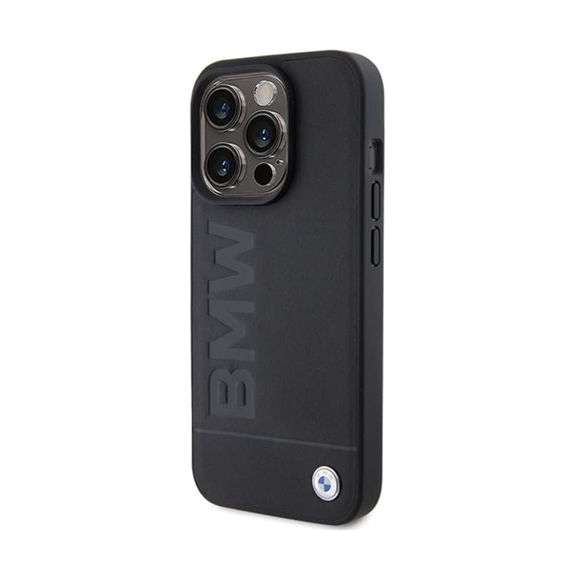 BMW Leather Hot Stamp MagSafe - Case for iPhone 15 Pro Max (Black) 2