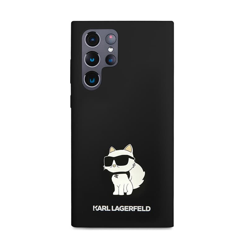 Karl Lagerfeld Silicone Choupette - Case for Samsung Galaxy S24 Ultra (Black) 3
