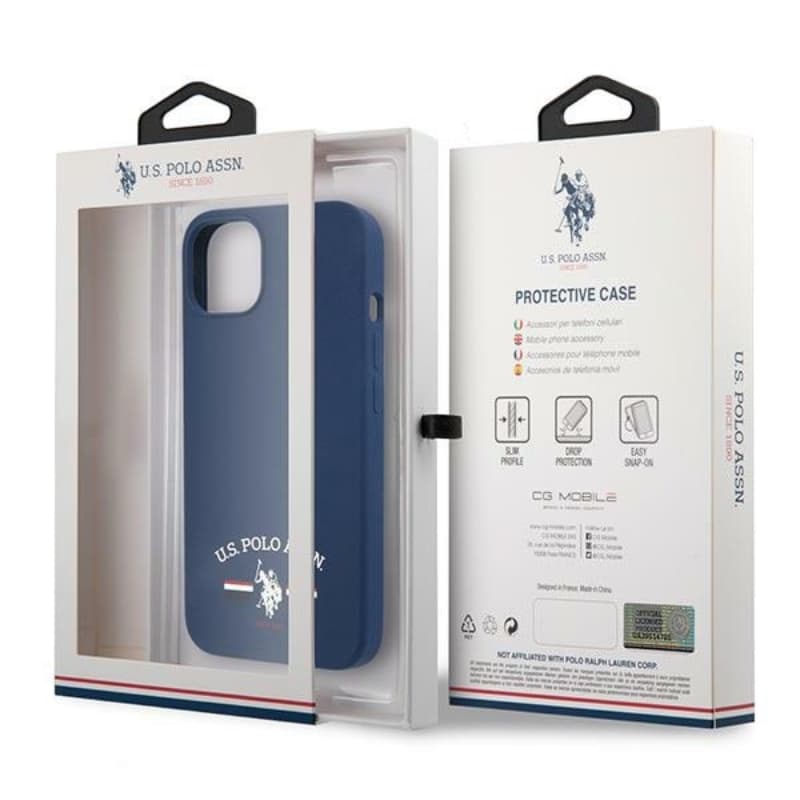 US Polo Assn Silicone Logo - Case for iPhone 13 mini (Navy blue) 8
