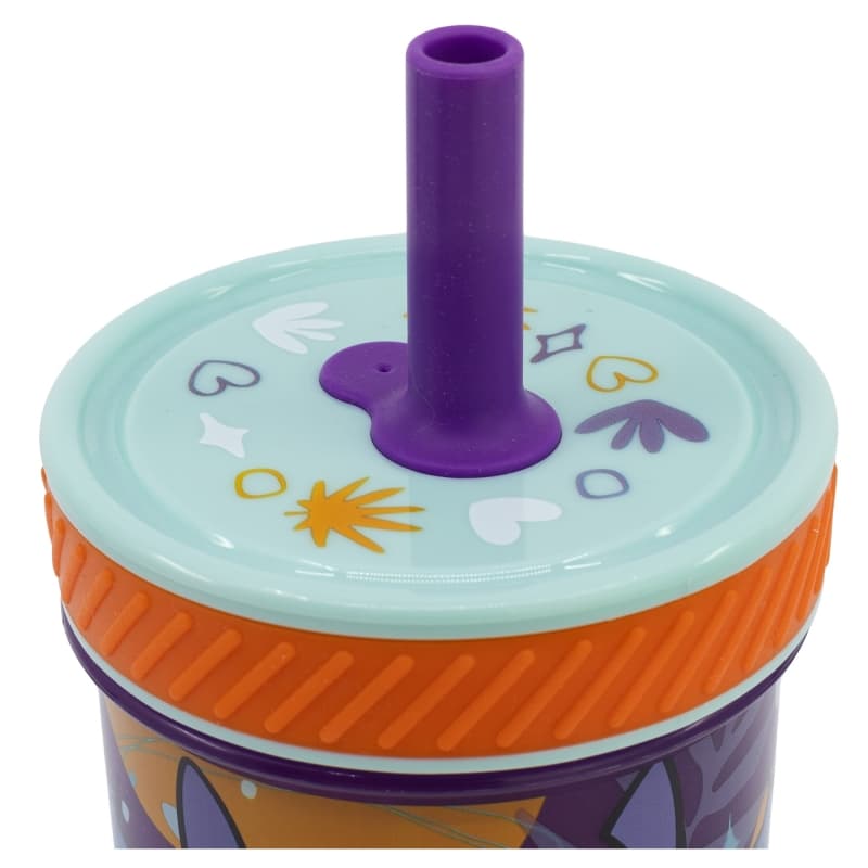 Disney Stitch - Dropsafe Non-Tip Cup with Silicone Straw from the Aloha Collection 370 ml 3