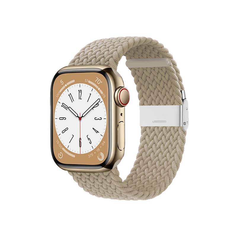 Crong Wave Band - Braided Strap for Apple Watch 38/40/41/42 mm (Stone Beige) 6