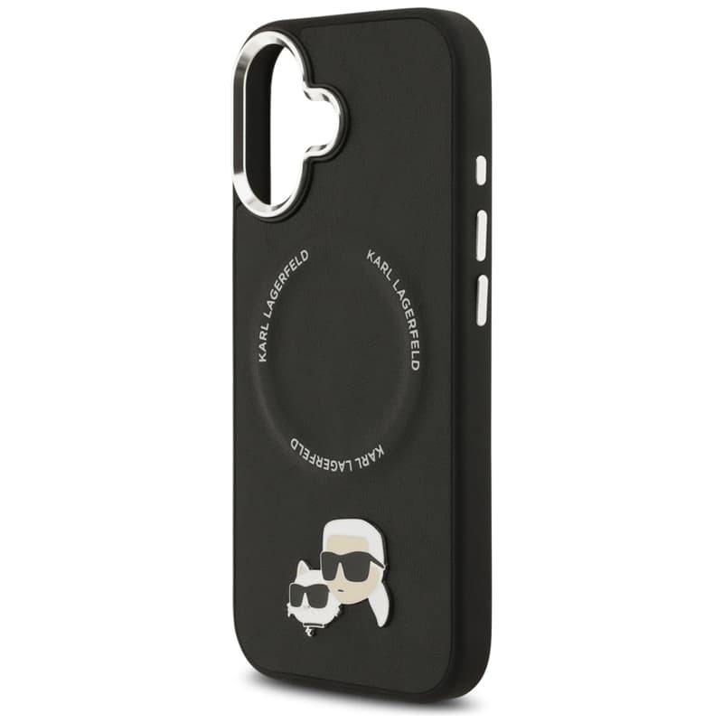 Karl Lagerfeld Karl & Choupette Pins MagSafe - Case for iPhone 17 (black) 6