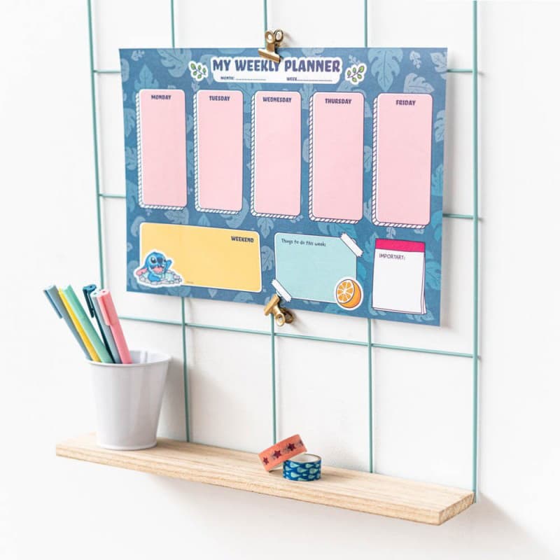 Disney Stitch - Weekly Planner 54 Pages A4 6