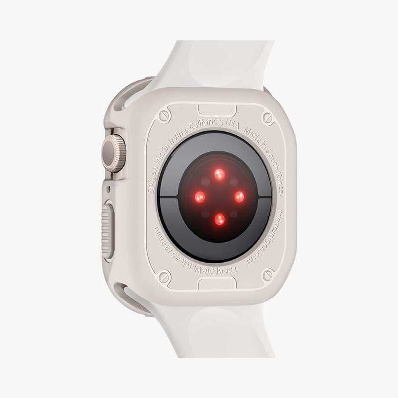Spigen Rugged Armor - Case for Apple Watch 4/5/6/7/8/9/SE 44/45 mm (Dune Beige) 6