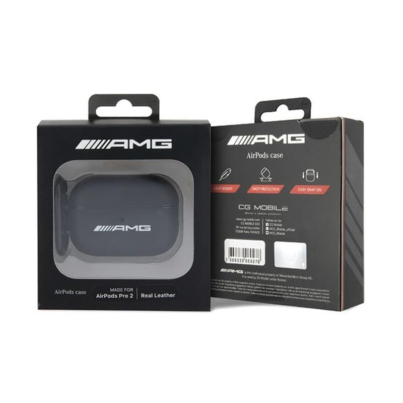 AMG Leather Big Logo - Case for AirPods Pro 2 (black) 4