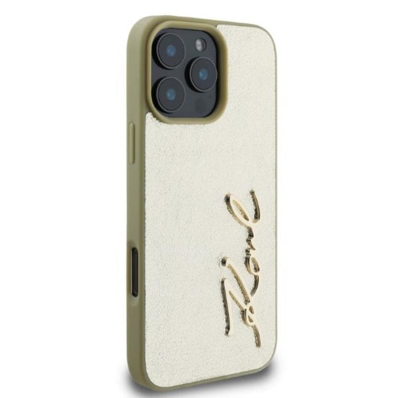 Karl Lagerfeld Metal Signature - Case iPhone 16 Pro Max (gold) 3