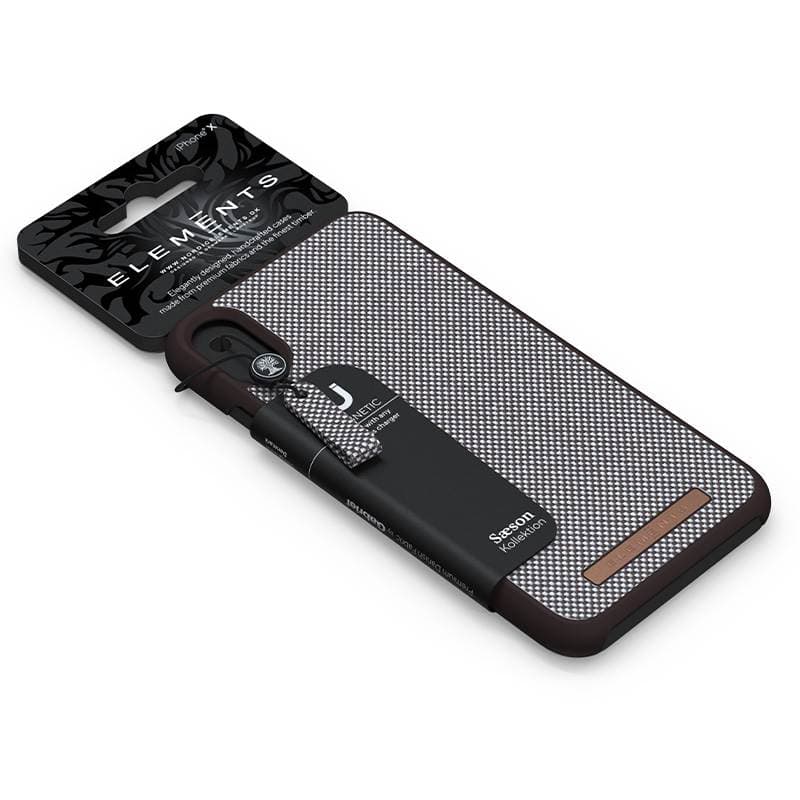 Nordic Elements Saeson Idun - Case for iPhone XR (Dark Brown Pattern 1) 6