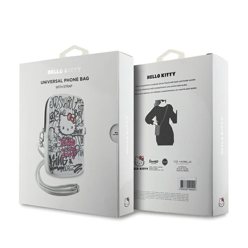 Hello Kitty Graffiti Kitty Head - Crossbody bag for phone (white) 5
