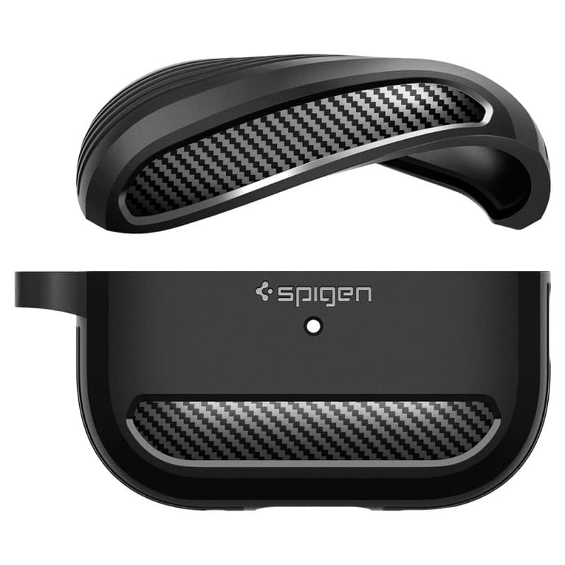 Spigen Rugged Armor - Case for Apple AirPods Pro 1 / 2 (Black) 5