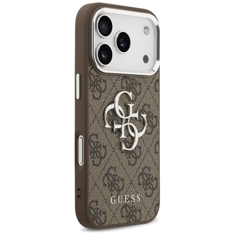 Guess 4G Big 4G Classic Logo - Case iPhone 17 Pro (Brown / Silver) 4