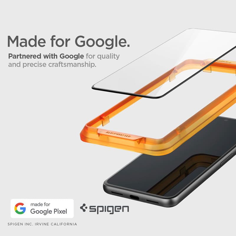 Spigen Alm Glass FC - Tempered glass for Google Pixel 8 Pro (Black frame) 6