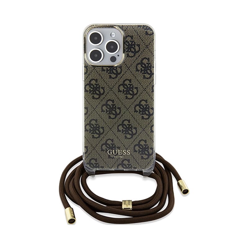 Guess Crossbody Cord 4G Print - iPhone 15 Pro Max Case (brown) 2