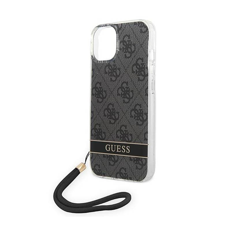 Guess 4G Print Cord - Case for iPhone 14 Plus (Black) 4