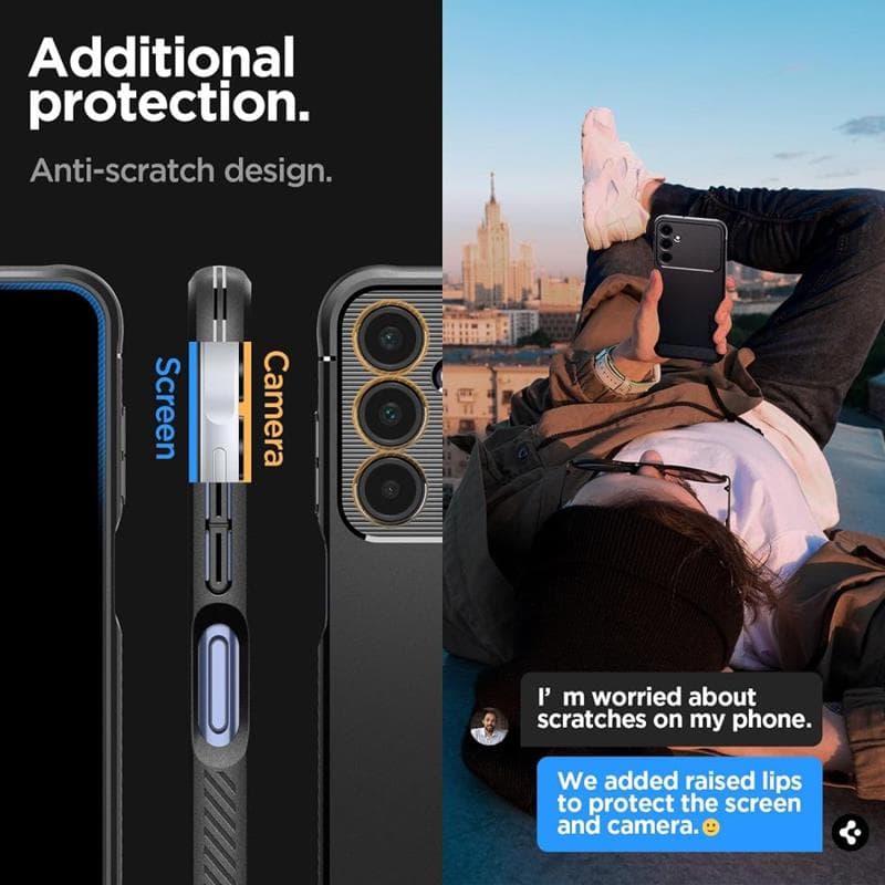 Spigen Rugged Armor - Case for Samsung Galaxy A25 5G (Black) 3