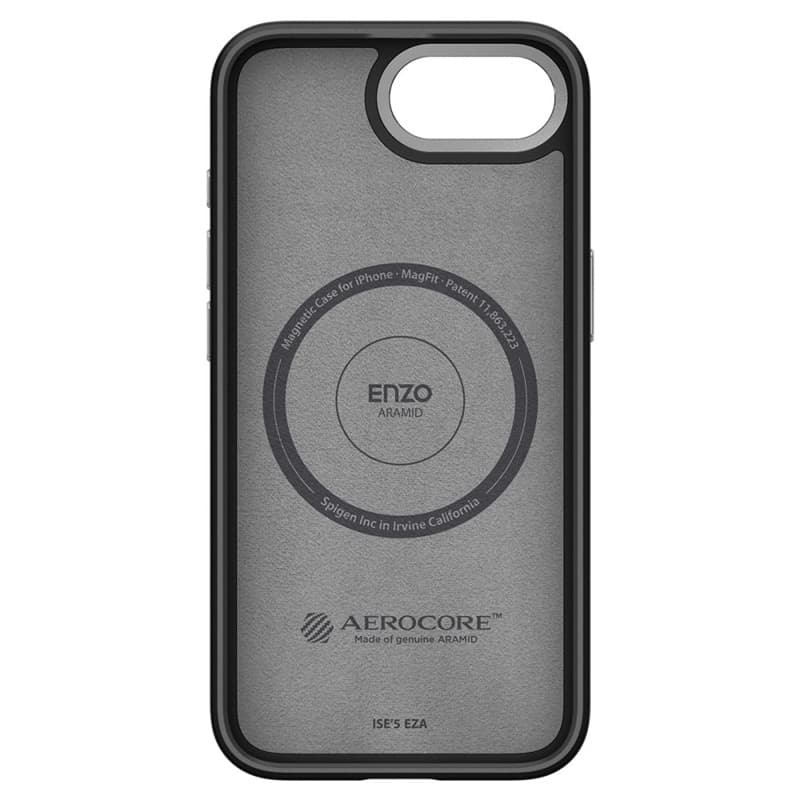 Spigen Enzo Aramid Mag MagSafe - Case for iPhone 17e / 16e (Black) 3