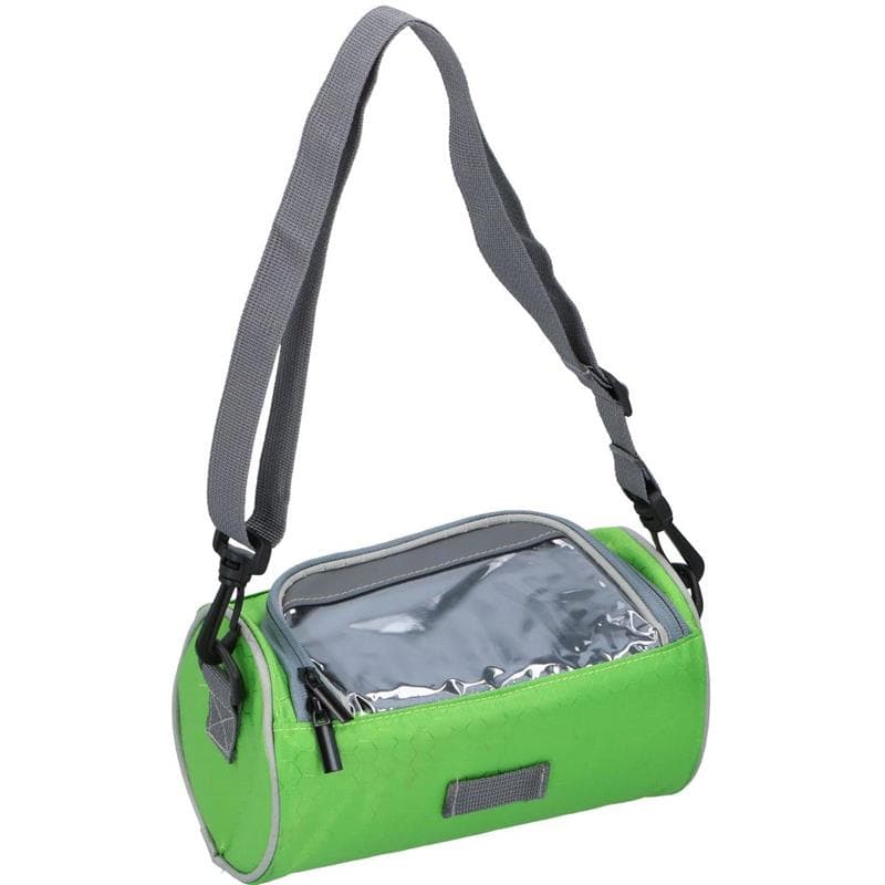 Dunlop - Handlebar bag / bicycle pannier with smartphone pocket (green) 1
