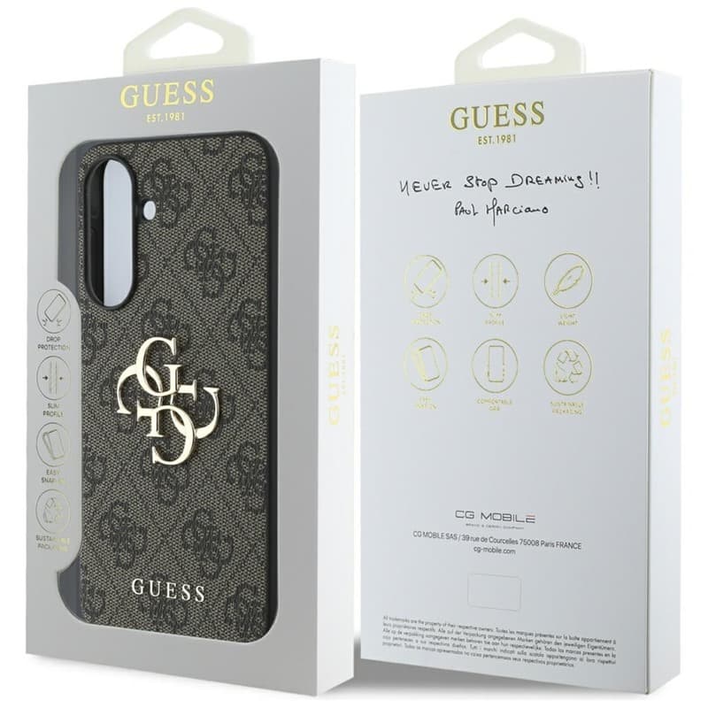 Guess Big 4G Logo Classic Logo - Case for Samsung Galaxy A56 5G (brown) 7