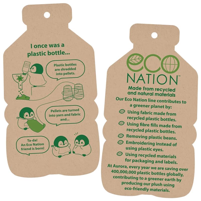 Eco Nation – Plush Toy / Cuddly White-Brown Alpaca 24 cm Eco-Friendly 7