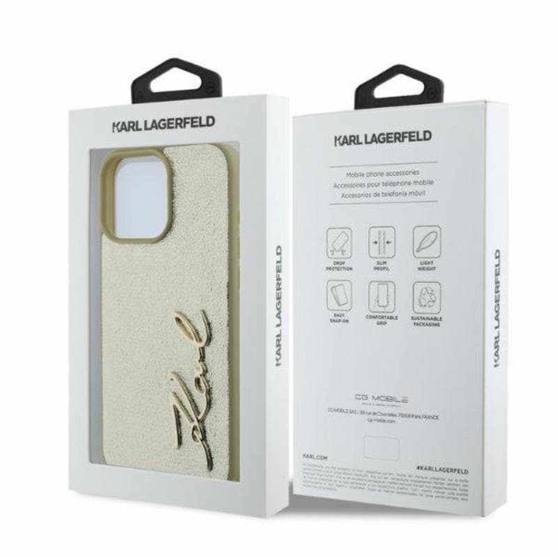 Karl Lagerfeld Metal Signature - Case iPhone 16 Pro Max (gold) 4