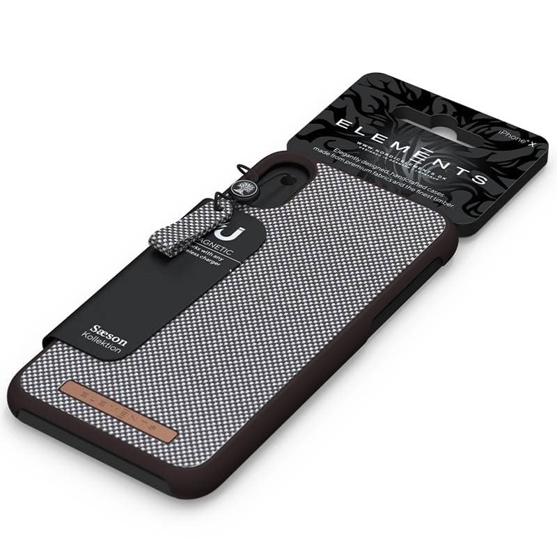 Nordic Elements Saeson Idun - Case for iPhone XR (Dark Brown Pattern 1) 7