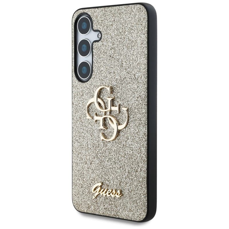 Guess Fixed Glitter Big 4G Metal Logo - Case for Samsung Galaxy S25+ (gold) 2