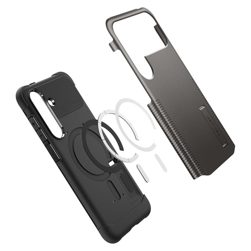 Spigen Slim Armor Mag MagSafe - Case for Samsung Galaxy S25 FE (Gunmetal) 7