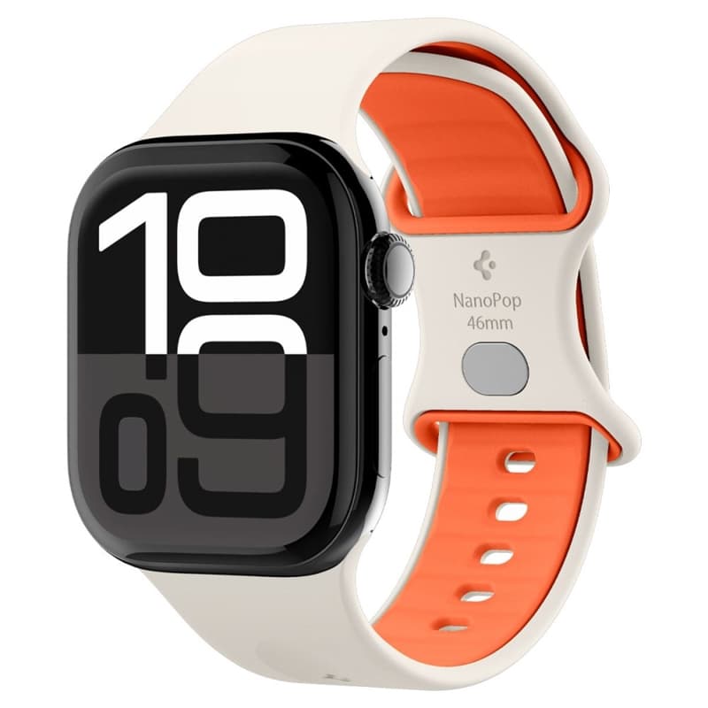 Spigen Nano Pop - Strap for Apple Watch 44/45/46/49 mm (Orange Beige)