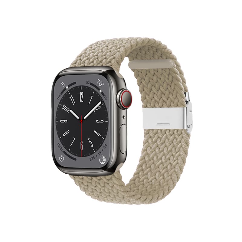 Crong Wave Band - Braided Strap for Apple Watch 38/40/41/42 mm (Stone Beige) 3