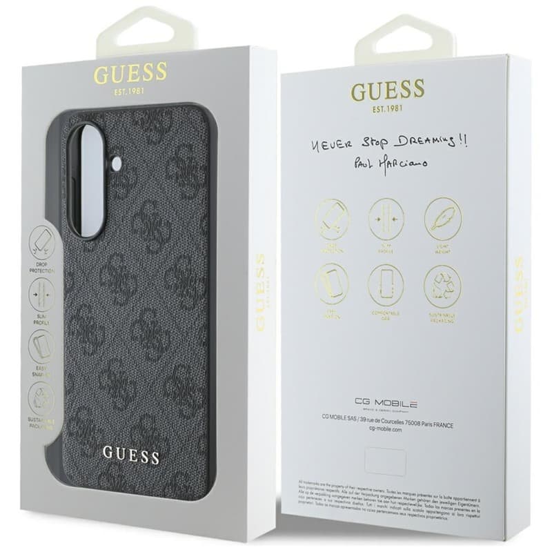 Guess 4G Metal Gold Logo - Case for Samsung Galaxy A36 5G (black) 7