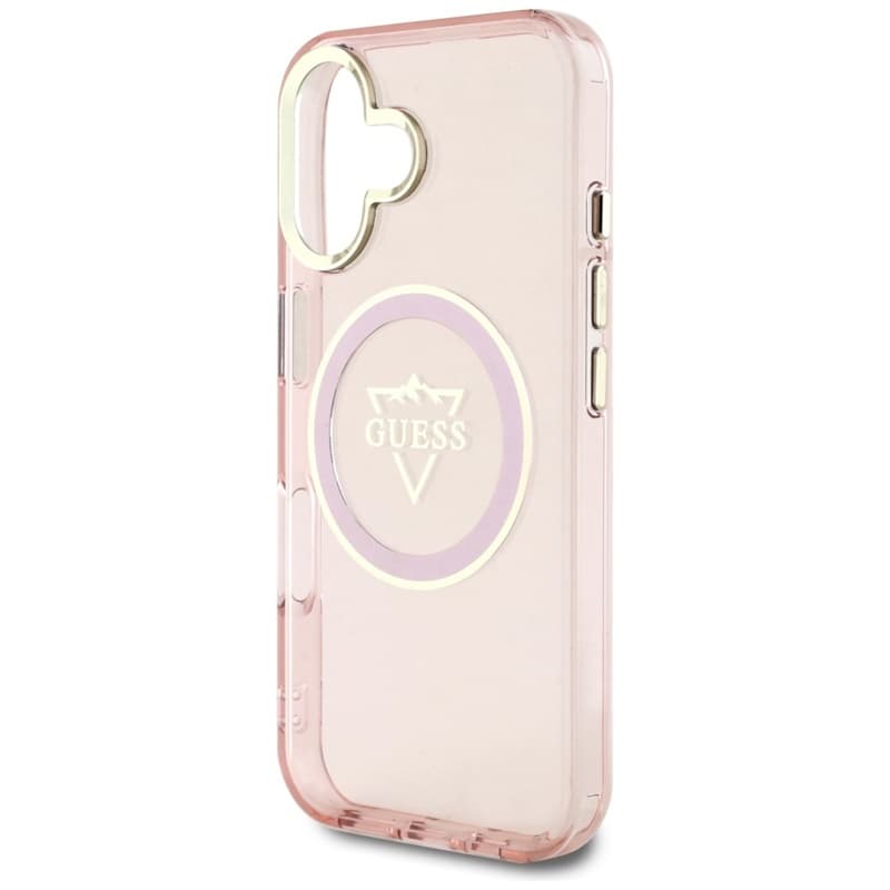 Guess IML Metal Mountain Logo MagSafe - Case for iPhone 16 (pink) 6