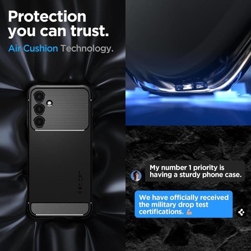 Spigen Rugged Armor - Case for Samsung Galaxy A25 5G (Black) 4