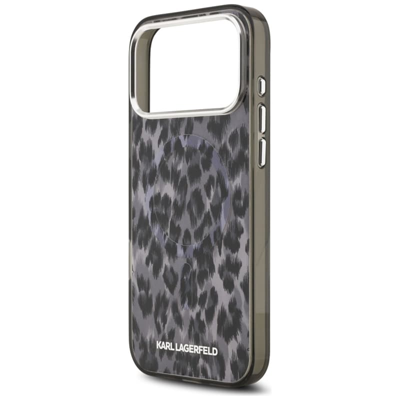 Karl Lagerfeld IML Leopard Pattern MagSafe - Case for iPhone 17 Pro Max (black) 6