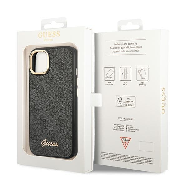Guess 4G Metal Camera Outline Case - Case for iPhone 14 Plus (Black) 8