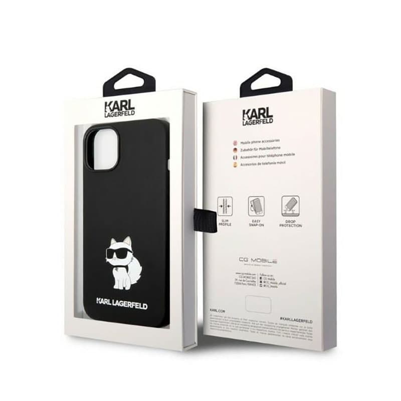 Karl Lagerfeld Silicone NFT Choupette - Case for iPhone 14 Plus (Black) 8