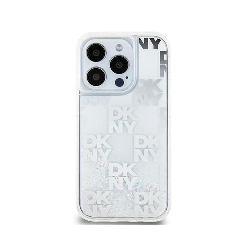 DKNY Liquid Glitter Multilogo - Case for iPhone 15 Pro (white) 3