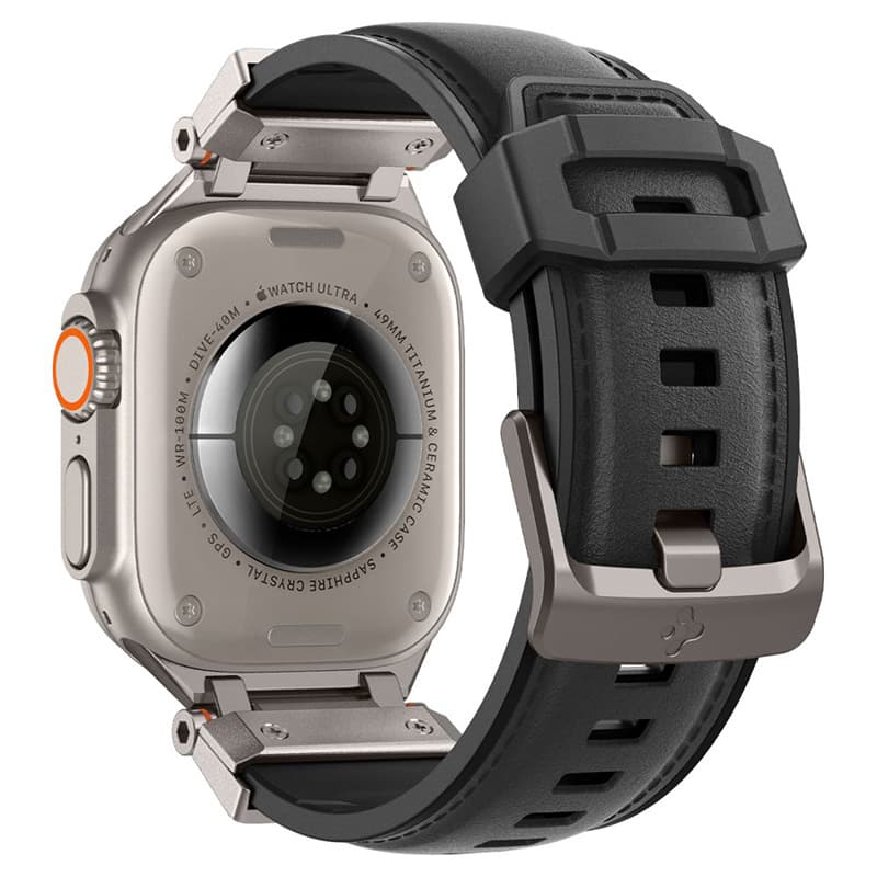 Spigen DuraPro Armor PU - Strap for Apple Watch 42/44/45/49 mm (Black) 7