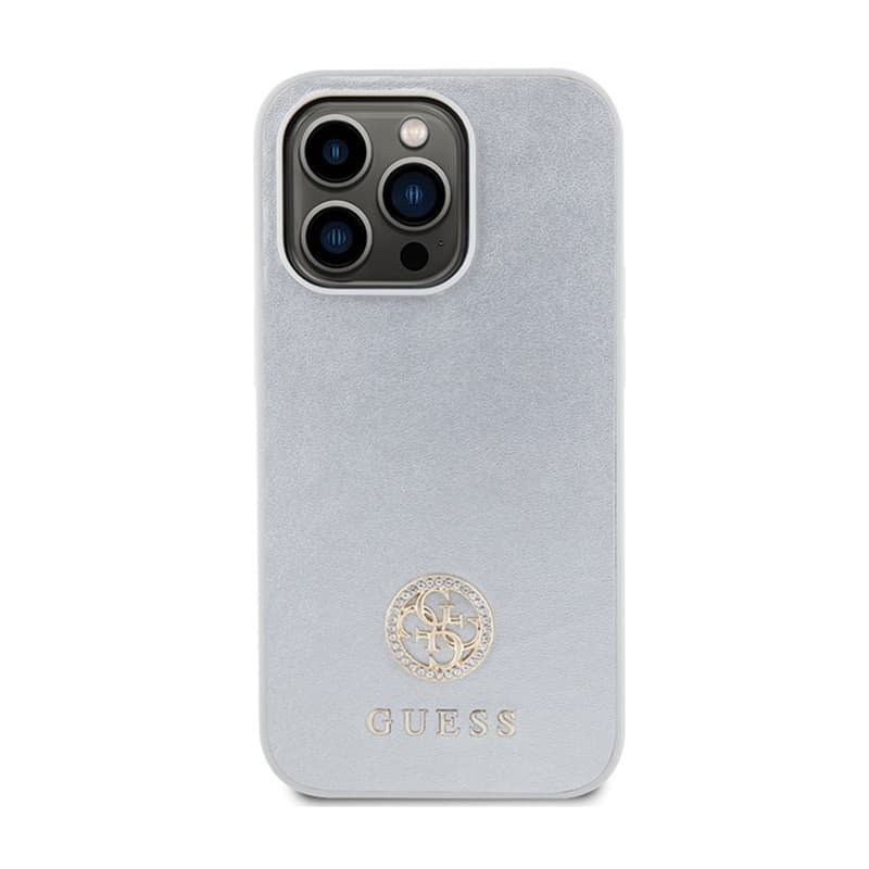 Guess 4G Strass Metal Logo - Case iPhone 15 Pro (silver) 3