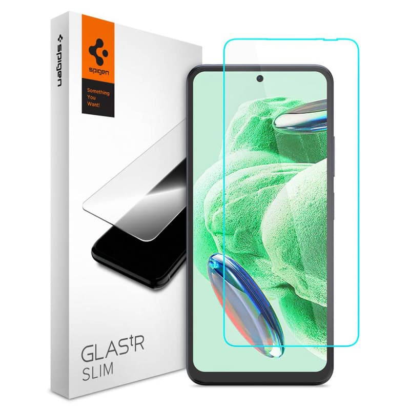 Spigen Glas.TR Slim 2-Pack - Tempered glass for Xiaomi Redmi Note 12 4G/5G/POCO X5 5G