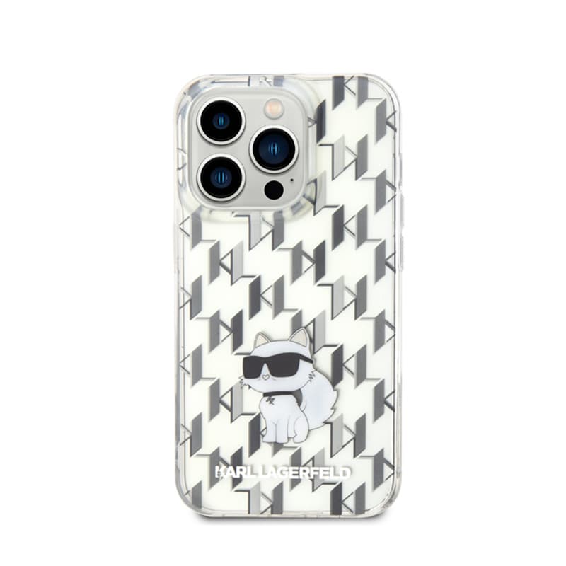 Karl Lagerfeld Monogram Choupette - Case for iPhone 15 Pro Max (Transparent) 3