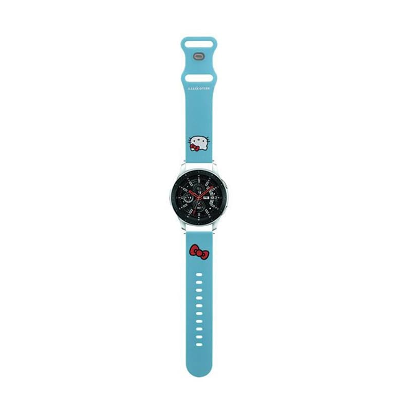 Hello Kitty Silicone Kitty Head - Universal strap for smartwatch 22 mm (blue) 1