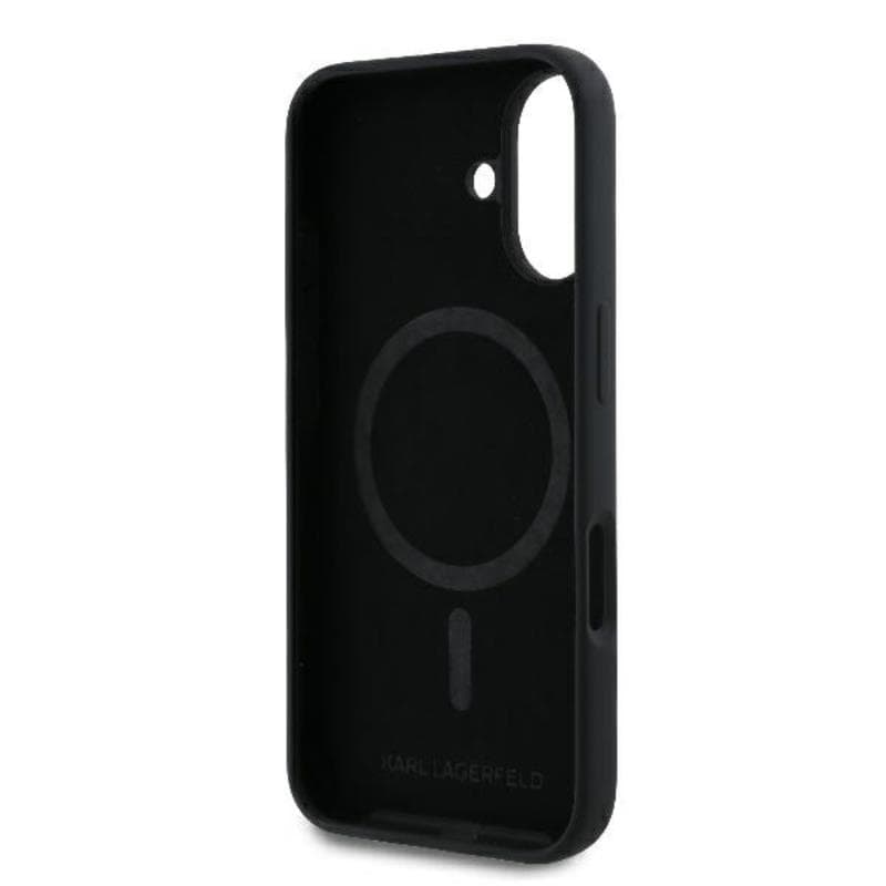 Karl Lagerfeld Silicone Karl & Choupette Ring MagSafe - Case for iPhone 16 Plus (black) 7