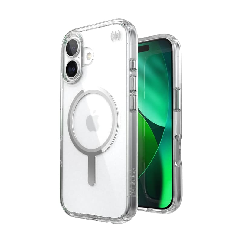 Speck Presidio Perfect Clear MagSafe - iPhone 17 Case (Clear / Silver) 1