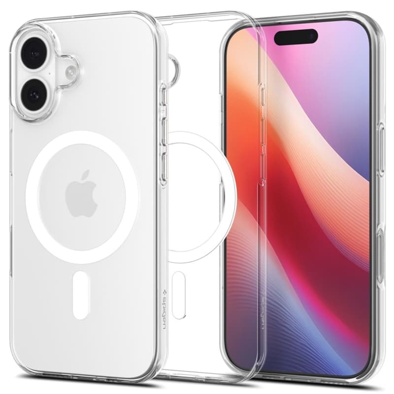 Spigen Liquid Crystal Mag MagSafe - Case for iPhone 17 (Clear/White)