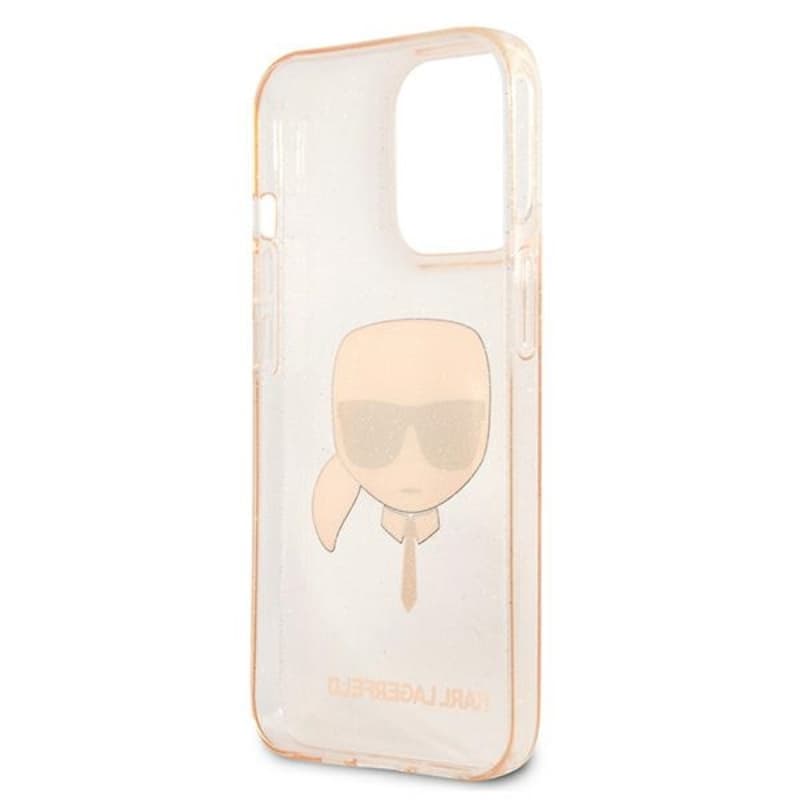 Karl Lagerfeld Karl’s Head Glitter - Case for iPhone 13 Pro (Gold) 7
