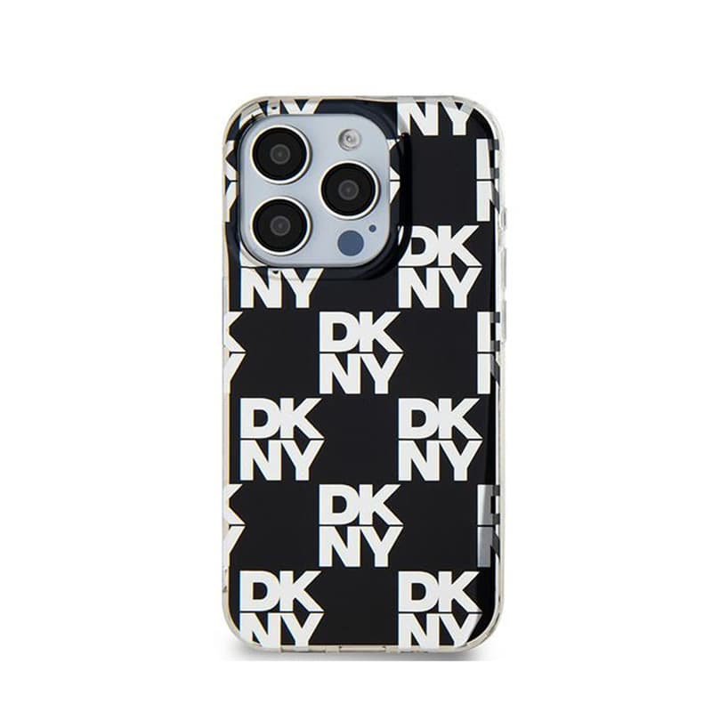 DKNY IML Checkered Mono Pattern - Case for iPhone 15 Pro Max (Black) 3